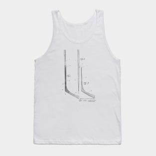 Hockey Stick Vintage Patent Hand Drawing Tank Top